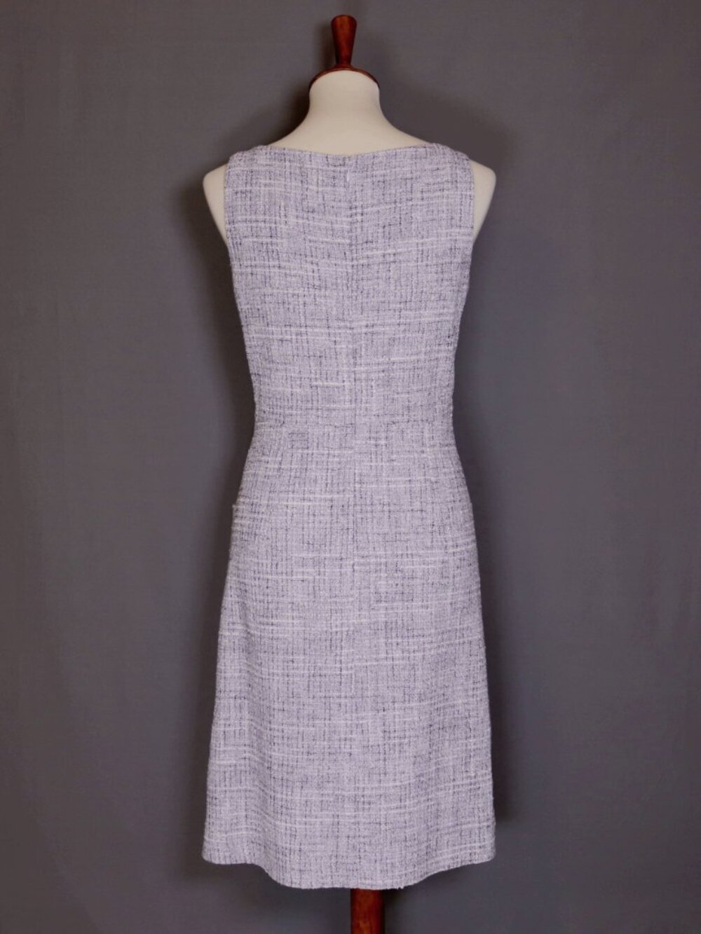 CHANEL Size 40 Lilac Purple White Dress Knee Length - Picture 8 of 15